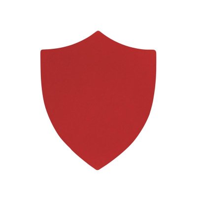 ПАТЧ ЩИТ soft-touch (красный) 6,6 х 5,5 см