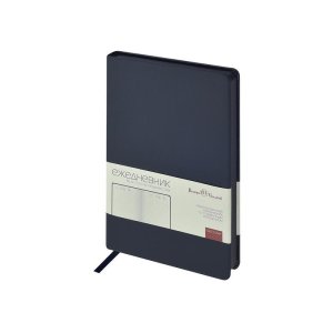 Ежедневник А5 Megapolis Color New soft-touch, темно-синий navy
