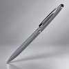 Ручка металлическая шариковая Глори Софт soft-touch, серый