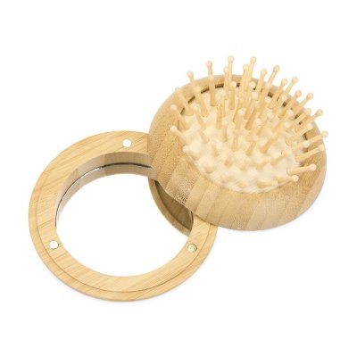 Расческа с зеркалом из бамбука Daisy, натуральный