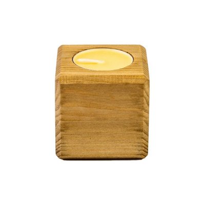 Свеча в декоративном подсвечнике, орех, манго