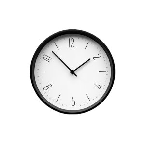 Часы настенные Lander S, белые с черным