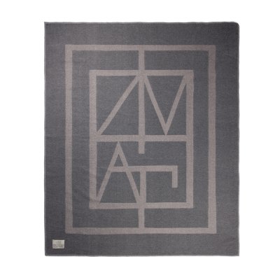 Плед VINGA Monogram из переработанного полиэстера GRS, 170x130 см