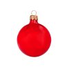 Стеклянный шар красный полупрозрачный, заготовка шара 6 см, цвет 13