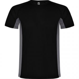 Спортивная футболка SHANGHAI мужская, ЧЕРНЫЙ/ТЕМНЫЙ ГРАФИТ XL