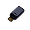 USB 2.0- флешка промо на 8 Гб прямоугольной формы, выдвижной механизм, черный