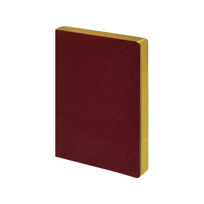 Ежедневник недатированный А5 Megapolis Nebraska Flex, бордовый с золотым обрезом