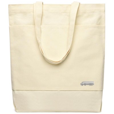 Сумка для покупок JETTA 325 г/м² с шильдом - фура, натуральный