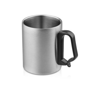 Стальная кружка с двойными стенками Climber Max, 450 мл, черный Стальная кружка с двойными стенками Climber Max, 450 мл, черный