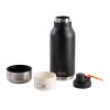 Вакуумный термос Buddy 3-в-1 со съемными мисками для питомцев, 1000 мл, черный