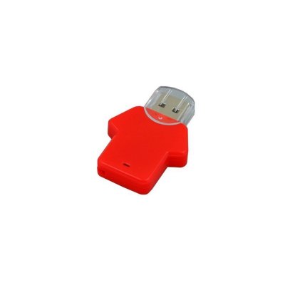 USB 2.0- флешка на 32 Гб в виде футболки, красный