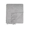 Акриловый плед Harp 130x180 см, белый/холодный серый