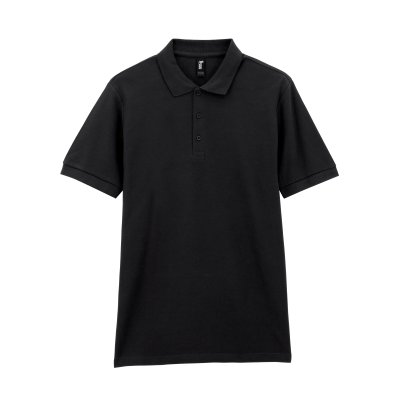 Футболка поло PREMIUM COTTON ADULT DOUBLE PIQUE, ЧЕРНЫЙ M