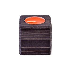 Свеча в декоративном подсвечнике, эбен, клубника Свеча в декоративном подсвечнике, эбен, клубника