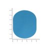 ПАТЧ ОВАЛ nubuk (голубой) 6,0 х 5,0 см