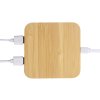 USB-хаб с беспроводной зарядкой из бамбука Plato