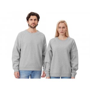 Свитшот оверсайз Paris, унисекс, серый меланж Свитшот оверсайз Paris, унисекс, серый меланж