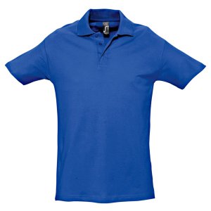 Поло "Spring", ярко-синий_4XL, 100% х/б, 210г/м2