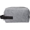 Косметичка из РПЕТ фетра с ручкой Felt, серый с черным