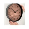 Часы настенные Tiger S, черный, орех