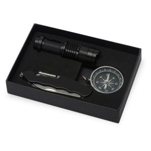Набор для активного отдыха Decker из компаса, фонарика и мультитула Набор для активного отдыха Decker из компаса, фонарика и мультитула