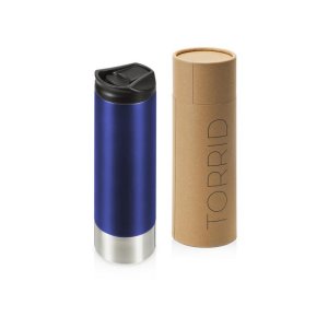 Герметичная термокружка c двойными стенками и медным слоем Torrid, 470 мл, темно-синий Герметичная термокружка c двойными стенками и медным слоем Torrid, 470 мл, темно-синий