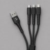 Дата-кабель Armor 3 в 1: micro USB, USB-C, Ligthning, 1.2м, черный, Deppa Дата-кабель Armor 3 в 1: micro USB, USB-C, Ligthning, 1.2м, черный, Deppa