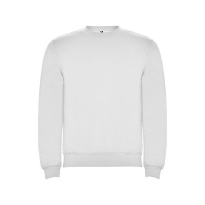 Свитшот с начесом Clasica унисекс, белый