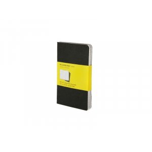 Набор записных книжек Cahier, Pocket (в клетку), А6, черный