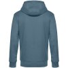Толстовка с капюшоном унисекс King, серо-синяя
