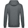Толстовка с капюшоном унисекс King, темно-серый меланж
