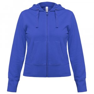 Толстовка женская Hooded Full Zip ярко-синяя Толстовка женская Hooded Full Zip ярко-синяя