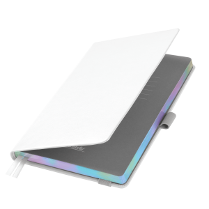 Ежедневник Galaxy недатированный, жесткая обложка, срез голограф. фольга, белый Ежедневник Galaxy недатированный, жесткая обложка, срез голограф. фольга, белый