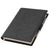 Ежедневник-портфолио Clip NEO недатированный в подарочной коробке, черный (в комплекте ручка Tesoro серебро)