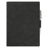 Ежедневник-портфолио Clip NEO недатированный в подарочной коробке, черный (в комплекте ручка Tesoro серебро)