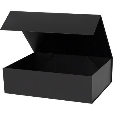 Подарочная коробка-трансформер большая, черная