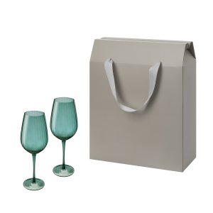 Подарочный набор 2 бокала для вина Capri в большом подарочном пакете