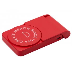 Внешний магнитный аккумулятор MagnIQ, красный, 5000 mAh (тампопечать)