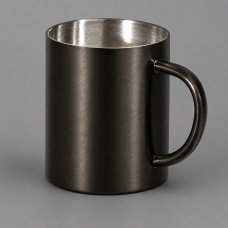 Стальная кружка с двойными стенками Altai, gun metal Стальная кружка с двойными стенками Altai, gun metal