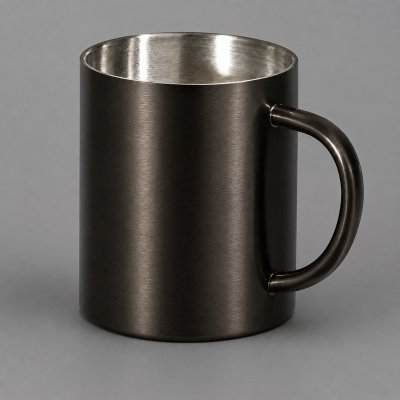Стальная кружка с двойными стенками Altai, gun metal