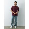 Футболка унисекс оверсайз STAN хлопок 260, 156, Бордовый