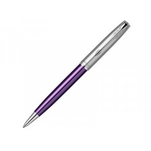 Ручка шариковая Parker «Sonnet Essentials Violet SB Steel CT», серебристый, фиолетовый