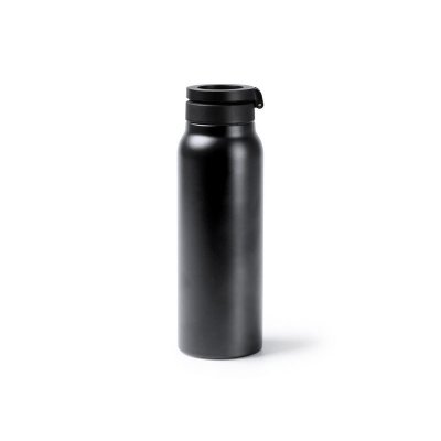 Термобутылка HEYDUD с двойными стенками и корпусом из переработанной нержавеющей стали, черный