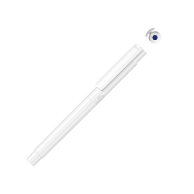 Капиллярная ручка в корпусе из переработанного материала rPET RECYCLED PET PEN PRO FL, белый с синим