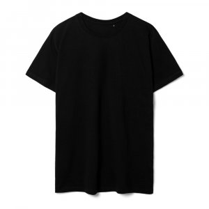 Футболка унисекс T-bolka 160 Original, черная Футболка унисекс T-bolka 160 Original, черная