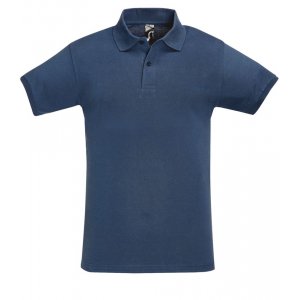 Рубашка поло мужская Perfect Men синий джинс