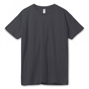 Футболка унисекс Regent 150, темно-серая (графит) Футболка унисекс Regent 150, темно-серая (графит)