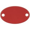 Шильдик металлический Alfa Oval, красный