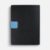 Ежедневник Boom, недатированный, черный с голубым