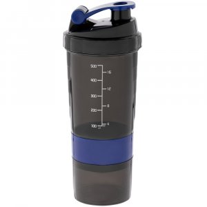 Спортивный шейкер Tonus, черно-синий Спортивный шейкер Tonus, черно-синий